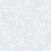 White Floral Plastic Table Covers | 6 Pack